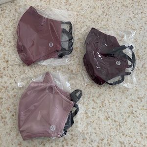 Lululemon Double Strap Face Mask 3 pack